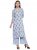 indibelle Block Print Collar Neck Straight Kurta