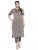 Indibelle Cotton Coffee Brown Floral Print Straight Kurta (Coffee Brown_Large)