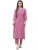 Indibelle Cotton Green Floral Print Straight Kurta