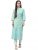 Indibelle Cotton Lurex Floral Print Straight Kurta