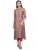 Indibelle Rayon Abstract Print A-Line Kurta with Pant