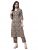 indibelle Women Floral Print Pure Cotton Straight Kurta (Black)