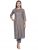 indibelle Women Floral Print Viscose Rayon Straight Kurta (Grey)
