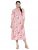 Indibelle Women Pink Floral Printed Fit and Flare Dress
