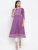 indibelle Women Purple Block Print A-Line Kurta