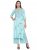 indibelle Women Rayon Block Print Straight Kurta