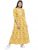 Indibelle Women Yellow & White Printed Maxi Dress