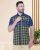 Kuons Avenue Men Green Smart Slim Fit Checked Casual Shirt