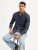 Levis Men’s Solid Slim Fit Shirt Perfect for layering, crafted from premium denim with a unique printed design.