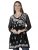 Seva Chikan Hand Embroidered Grey Georgette Lucknowi Chikankari Women’s Short Tunic Top with Slip