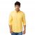 Spykar Peach Full Sleeves Linen Shirt for Men
