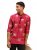 Vastramay Butterfly Print Shirt with Band Collar
