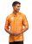 VASTRAMAY Solid Regular Fit Men’s Orange Viscose Ethnic Shirt